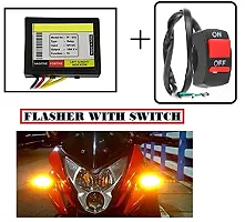 Universal Bike Hazard Flasher Relay With Switch for All LED/Bulb Indicators (1pcs)-thumb1