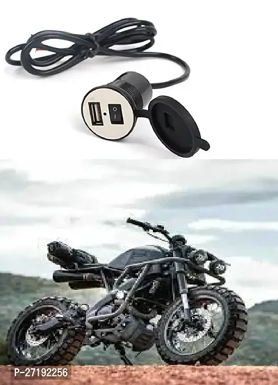 Motorcycle Bike Mobile Phone USB Charger Power Adapter 12v Waterproof Universal for All Scooters  Bikes