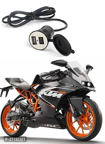 Motorcycle Bike Mobile Phone USB Charger Power Adapter 12v Waterproof Universal for All Scooters  Bikes