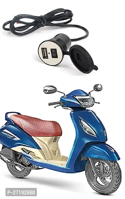 Motorcycle Bike Mobile Phone USB Charger Power Adapter 12v Waterproof Universal for All Scooters  Bikes-thumb0