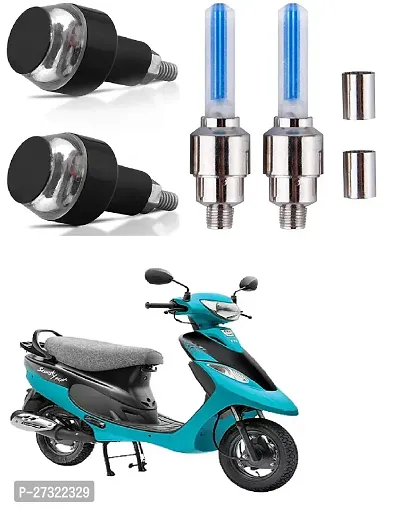 LED Light Indicator Dual Color Blinker End Plug Cap DRL Lamp for all Bikes and Blue  Yellow, 2 PCS with Tyre Led Light Rim Valve Cap Flashing With Motion Sensor Blue (Set Of 2 Pcs) for Car Motorcycle-thumb0