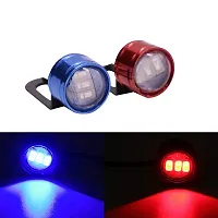 LED Light Indicator Dual Color Blinker End Plug Cap DRL Lamp for all Bikes and Blue  Yellow, 2 PCS with Led Strobe Lights Motorcycle Led Strobe Flash Warning Brake Light Lamp Compatible (Red/Blue)-thumb2