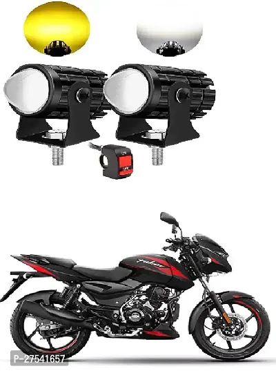 Mini Driving Fog Light Lamp Projector Lens Spotlight Led Motorcycle Headlight Dual Color Motorbike Lighting System (12 V, 36 W) With Switch-thumb0