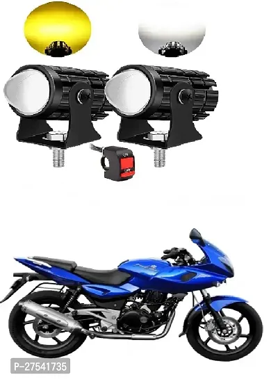 Mini Driving Fog Light Lamp Projector Lens Spotlight Led Motorcycle Headlight Dual Color Motorbike Lighting System (12 V, 36 W) With Switch