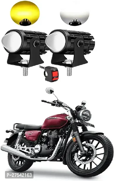 Mini Driving Fog Light Lamp Projector Lens Spotlight Led Motorcycle Headlight Dual Color Motorbike Lighting System (12 V, 36 W) With Switch-thumb0