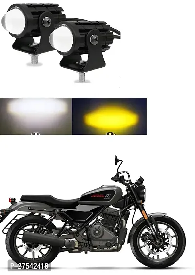 Mini Driving Fog Light Lamp Projector Lens Spotlight Led Motorcycle Headlight Dual Color Motorbike Lighting System (12 V, 36 W)-thumb0