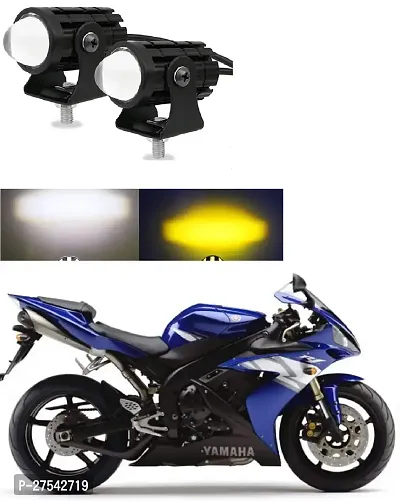 Mini Driving Fog Light Lamp Projector Lens Spotlight Led Motorcycle Headlight Dual Color Motorbike Lighting System (12 V, 36 W)-thumb0