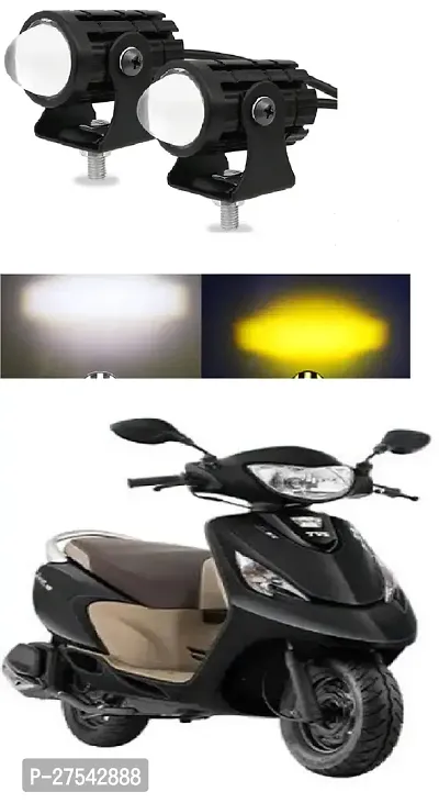 Mini Driving Fog Light Lamp Projector Lens Spotlight Led Motorcycle Headlight Dual Color Motorbike Lighting System (12 V, 36 W)