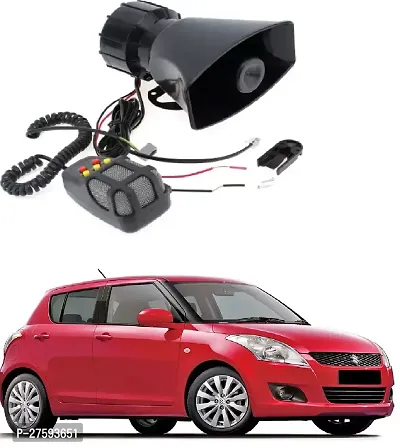 Car Siren Horn 7 Tone Sound Siren Mic PA Speaker Car System - 80W Emergency Sound Electric Horn-12V, Compatible with Volkswagen Jetta (Type-I)