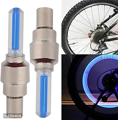 Bike Cover Body Cover Polyester Silver colour for bike 1pcs and Blue Tyre Light LED Wheel Reflectors LED Firefly Wheel for Bicycle, Motorcycle and Cars (Blue, 2pcs)-thumb2