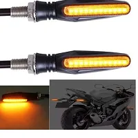 Bike Cover Body Cover Polyester Silver colour for bike 1pcs and KTM Style Indicators 9 Led High Bright Universal for All Bikes Models Turn Signal Lights Motorcycle ( Pack Of 2)-thumb3