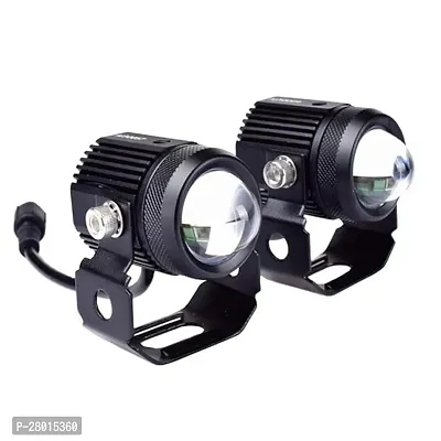 Mini Drive LED Fog Light Double Color for Car and Bikes (White  Yellow) 2Pcs-thumb2