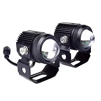 Mini Drive LED Fog Light Double Color for Car and Bikes (White  Yellow) 2Pcs-thumb3