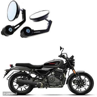 Round Mirror Side Rear View Edge Convex Mirrors Bike Bullet Super Meteor GT Continental Interceptor 650 Hunter Reborn Meteor Classic