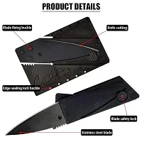 Folding Pocket Cutter Portable Outdoor Cutter Card-sized Folding Cutter 65mm 304 Stainless Blade Pocket Cutter Survival Gear Self-defence Tool Box Cutter-thumb3