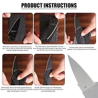 Folding Pocket Cutter Portable Outdoor Cutter Card-sized Folding Cutter 65mm 304 Stainless Blade Pocket Cutter Survival Gear Self-defence Tool Box Cutter-thumb1