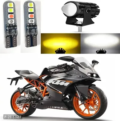 Luvik Pack Of 2 Universal Parking Bulb For Bike LED T10 Parking Bulb