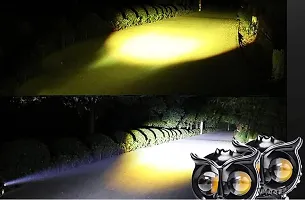 Led Owl Shape Fog Yellow-White Light Low High Beam For Universal Vehicles 9V-60V 20W Pack Of 2-thumb2