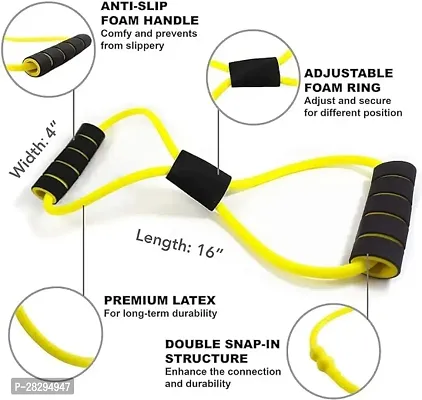 Soft Latex Figure 8 Yoga Fitness Workout Toning Resistance Tube-thumb4