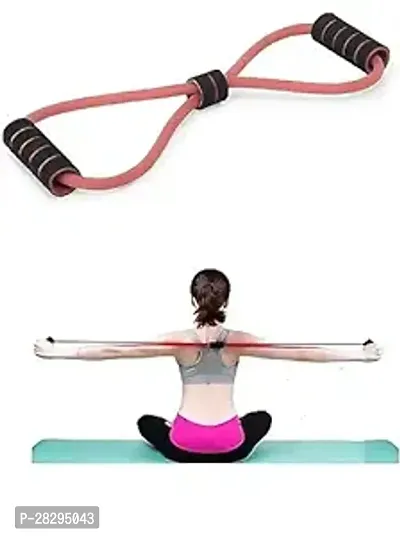 Soft Latex Figure 8 Yoga Fitness Workout Toning Resistance Tube