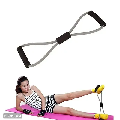 Soft Latex Figure 8 Yoga Fitness Workout Toning Resistance Tube