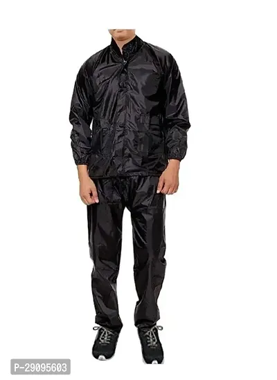 Rain Suit Men's Women's Black Colour Rain Suit with larga size