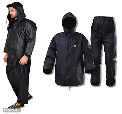 Rain Suit Men's Women's Black Colour Rain Suit with larga size