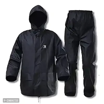 Rain Suit Men's Women's Black Colour Rain Suit with medium size