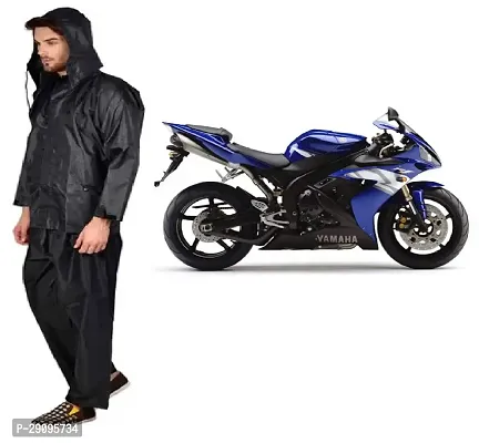 Rain Suit Men's Women's Black Colour Rain Suit with medium size