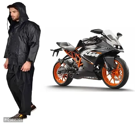 Rain Suit Men's Women's Black Colour Rain Suit with medium size