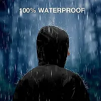 Solid Waterproof Rain Coat for Men and Women with larga size-thumb1