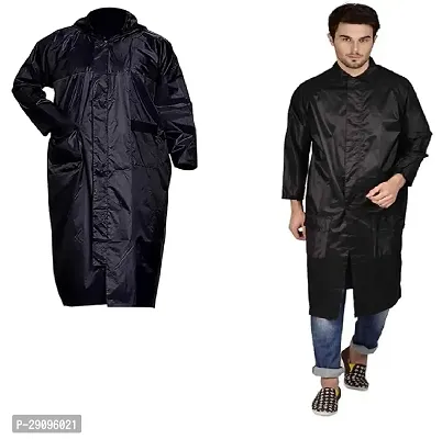 Solid Waterproof Rain Coat for Men and Women with larga size