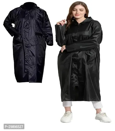 Solid Waterproof Rain Coat for Men and Women with medium size