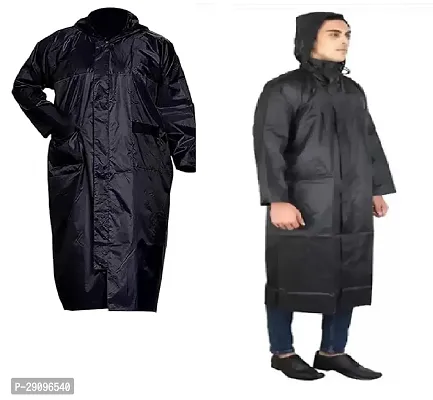 Solid Waterproof Rain Coat for Men and Women with medium size