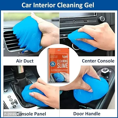 Car AC vent Interior Dust Cleaning Gel Jelly Detailing Putty Cleaner Kit Universal Car Interior, Keyboard, PC, Laptop, Electronic Gadget Cleaning Kit (PACK OF 1)-thumb3