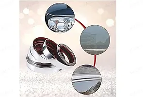 Chrome Moulding Trim 7 MM x 10 Meter, Strip Car Door Edge Guard Protector, Side Window Bumper, Grill, Automotive Interior Exterior Decor Compatible with Toyota Fortuner-thumb2