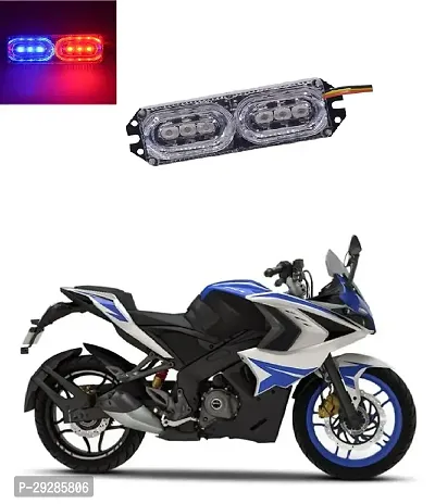 Police Light/Flasher/car bike light -Red  Blue for Hyundai i20 Active and LED Flash Strobe Emergency Warning Light for Motorcycle(pack of 1pcs)