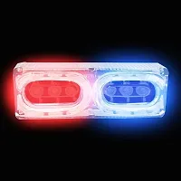 Police Light/Flasher/car bike light -Red  Blue for Hyundai i20 Active and LED Flash Strobe Emergency Warning Light for Motorcycle(pack of 1pcs)-thumb1