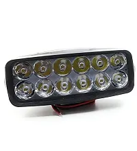 LED Fog Lights for Bikes and Cars High Power, Heavy clamp and Strong ABS Plastic. (12 led Single)-thumb2