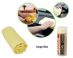 Liquid Absorbing Chamois Cloth for Car Cleaning Microfiber Cloth Small 1 Piece 43 CM x 32 CM-thumb3