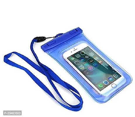 Mobile Phone PVC Waterproof Sealed Rain Protection Pouch Cover for 7 inches (multicolor) Pack of 1-thumb0