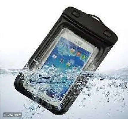 Mobile Phone PVC Waterproof Sealed Rain Protection Pouch Cover for 7 inches (multicolor) Pack of 1-thumb0