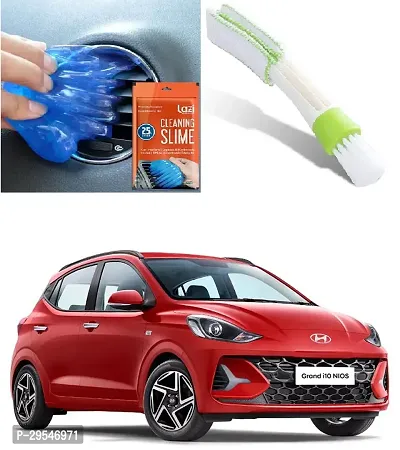 Car AC Cleaning Gel Jelly  Cleaner Kit Universal Car Interior,Keyboard,PC,Laptop,Electronic Gadget Cleaning Kit Pack of1with Cleaning Brush for Car AC,Air Vent,Blinds, Dashboard,Computer Keyboard 1pcs-thumb0