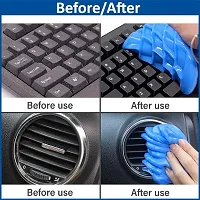 Car AC Cleaning Gel Jelly  Cleaner Kit Universal Car Interior,Keyboard,PC,Laptop,Electronic Gadget Cleaning Kit Pack of1with Cleaning Brush for Car AC,Air Vent,Blinds, Dashboard,Computer Keyboard 1pcs-thumb3