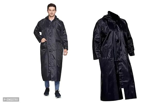 Unisex Waterproof Long Overcoat Rain Coat Black For Rainy Session Office/School Use for men and women - 1 Pcs