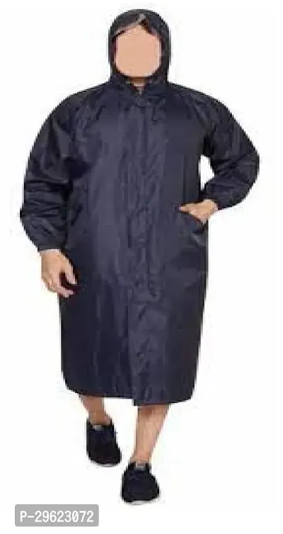 Unisex Waterproof Long Overcoat Rain Coat Black For Rainy Session Office/School Use for men and women - 1 Pcs