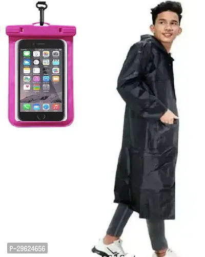 Long Raincoat  Mobile Pouch to cover from Rain