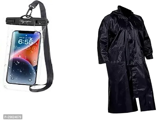 Long Raincoat  Mobile Pouch to cover from Rain