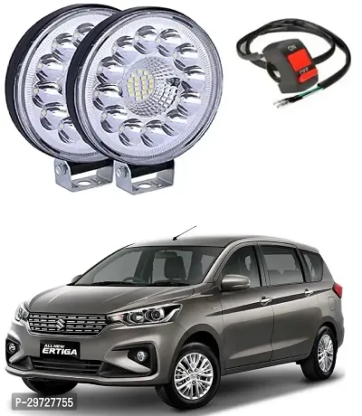 LED Car Bike Headlight Lamp High-Intensity Beam 40W Uniform Light Vehicle Accessory with switch  (White, Pack of 2)