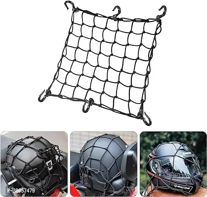 Motorcycle Bike Helmet 6 Holder Hooks Net Jali